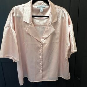 Pink button up shirt